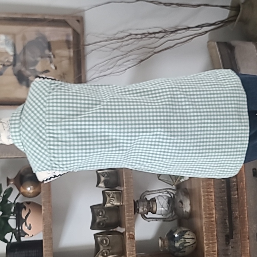 Tommy Hilfiger Sleeveless Mint Gingham Button-Front Women's Top - Picture 6 of 6